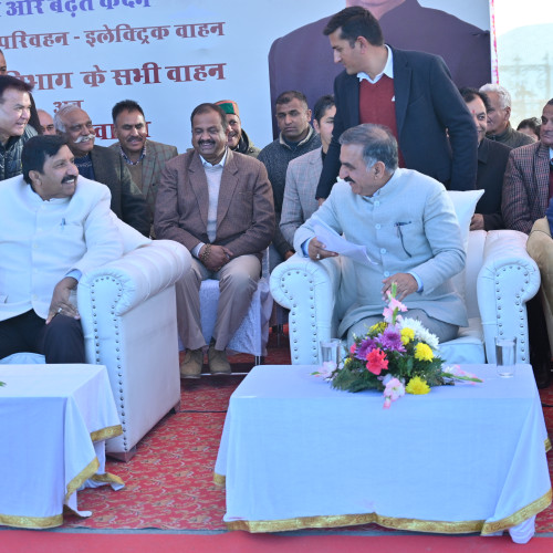 Launching of e-vehicle by the Hon'ble Chief Minister on 3rd Feb. 2023